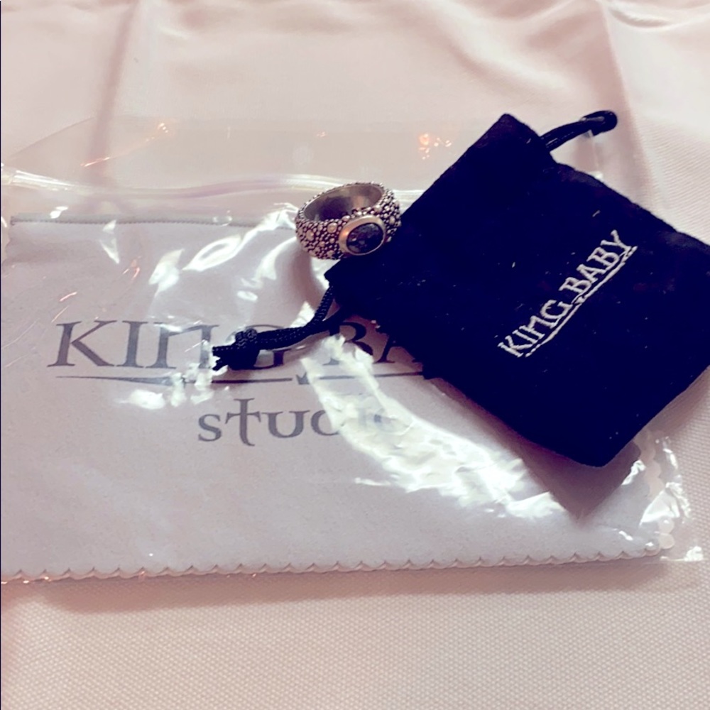 King Baby Studio turquoise silver ring